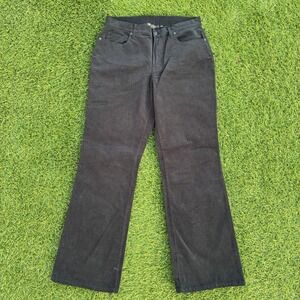 DG2 Diane Gilman Black Bootcut Pants Women's 10P Petite Faded Stretch Trousers